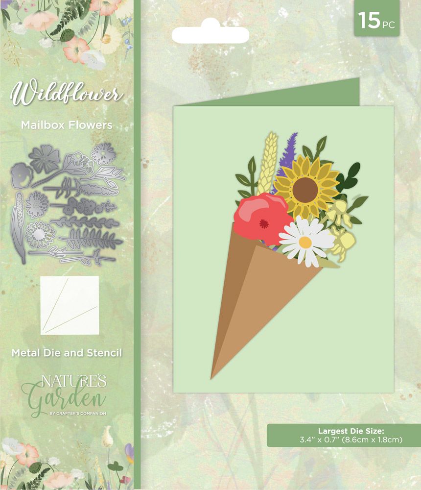 Natures Garden Wildflower Die and Stencil Set - Mailbox Flowers