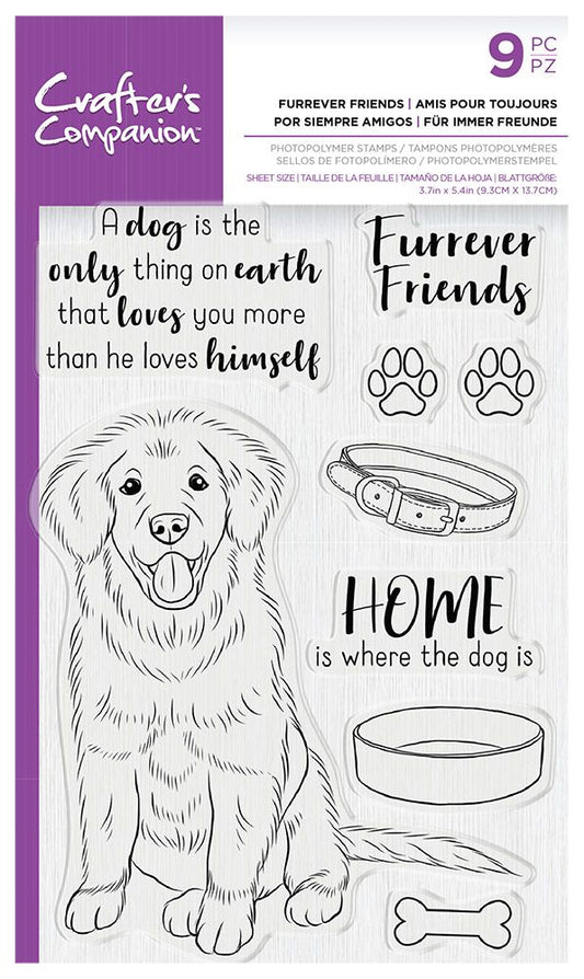 Crafters Companion- Photopolymer Stamp - Furrever Friends