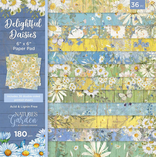 Natures Garden Delightful Daisies - 6x6 Paper Pad