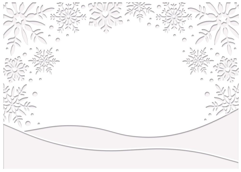 Natures Garden Gnomes Embossing Folder - Gnome Snow Scene