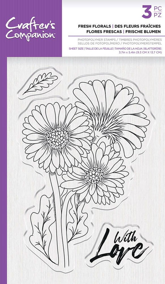 Crafters Companion Photopolymer Stamp - Fresh Florals