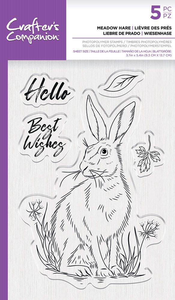 Crafters Companion Photopolymer Stamp - Meadow Hare