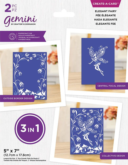 Gemini 3-in-1 Create a Card Die - Elegant Fairy