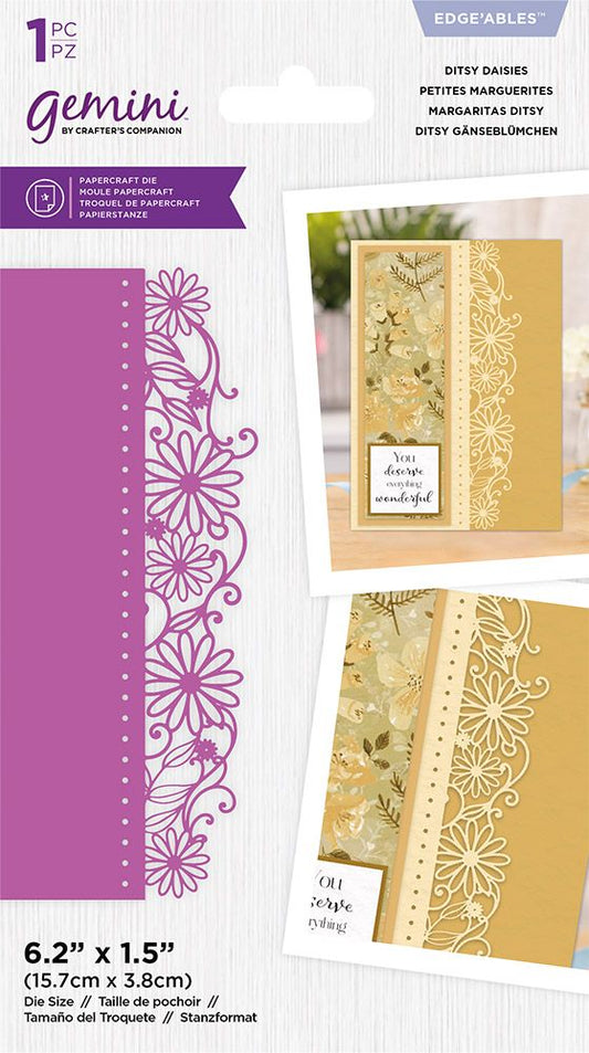Crafter's Companion - Gemini Die - Edge'ables - Ditsy Daisies - 1pc