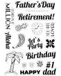 Crafters Companion Clear Acrylic Stamps - Best Dressed Accessories