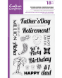Crafters Companion Clear Acrylic Stamps - Best Dressed Accessories