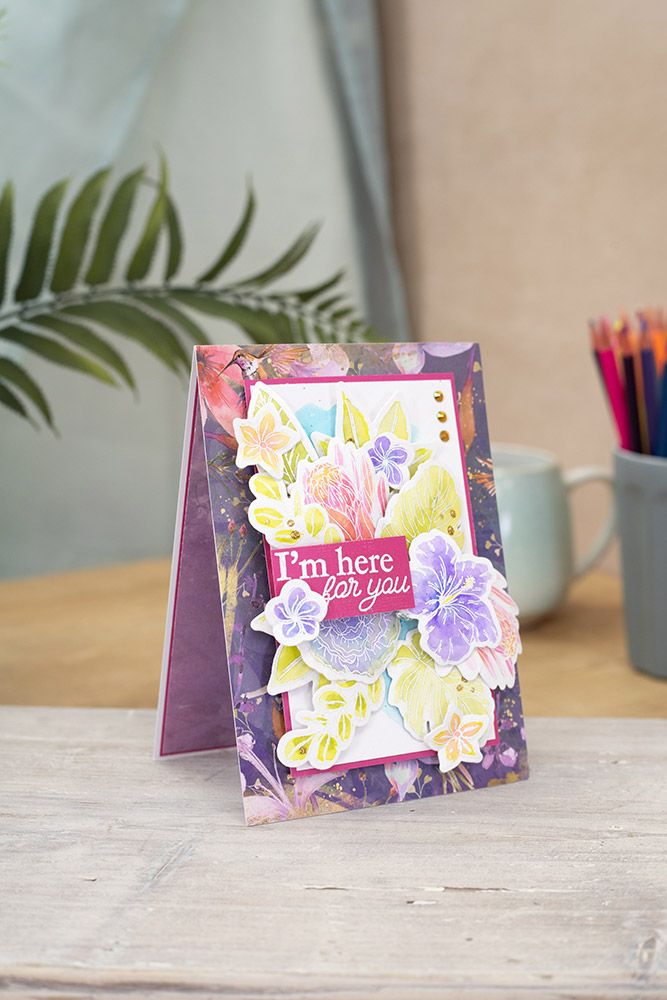 Natures Garden Hummingbird Stamp and Die â€“ Fragrant Florals