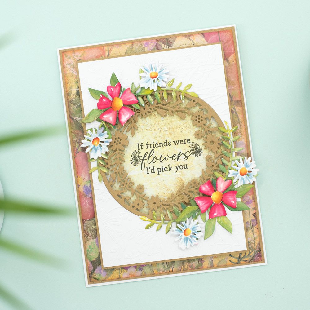 Natures Garden Wildflower Clear Acrylic Stamp - Stay Wild