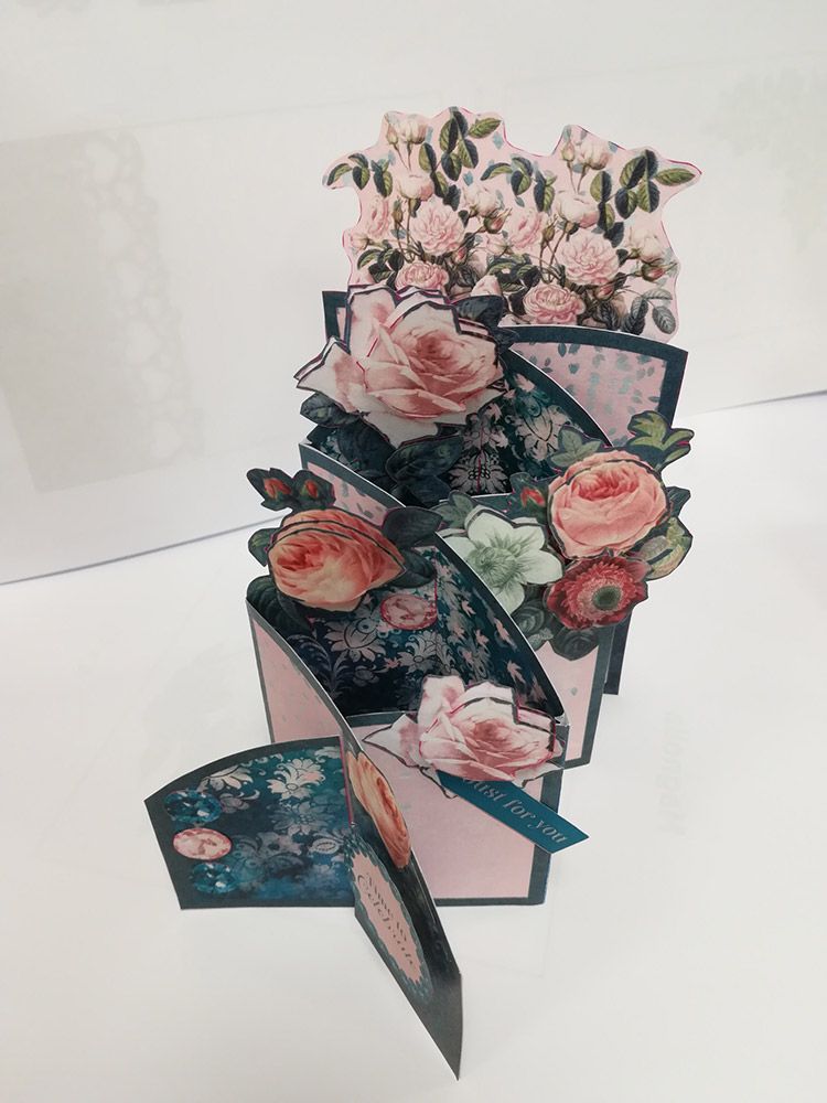 Crafters Companion Cascading Card Kit - Beautiful Blooms