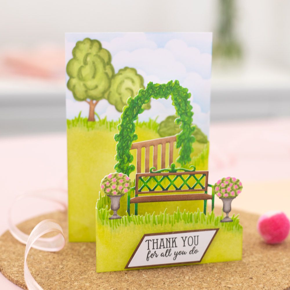 Gemini Zig Zag Scene Builder Stamp and Die - Garden Dreams