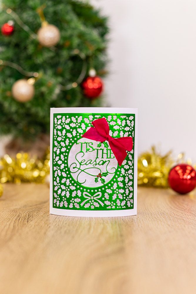 Gemini Create-A-Card Interchangeable Holly Frame Die