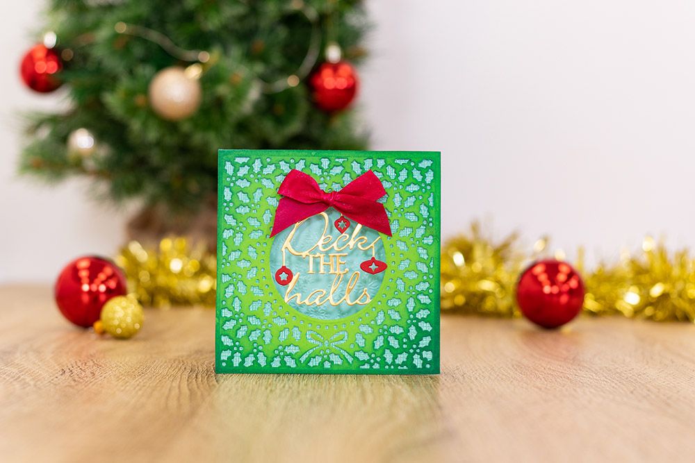 Gemini Create-A-Card Interchangeable Holly Frame Die