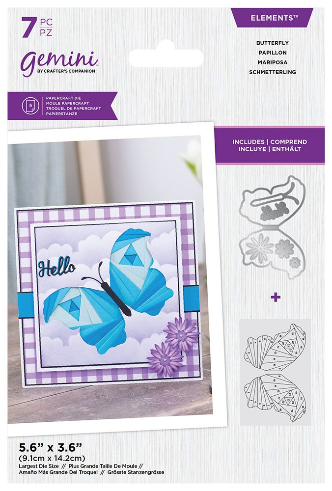 Gemini - Elements - Iris Folding - Butterfly