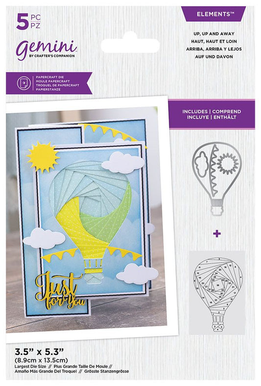 Gemini - Elements - Iris Folding - Up,Up and Away