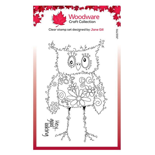 Woodware Clear Singles Fuzzy Friends - Horace 4 in x 6 in Stamp