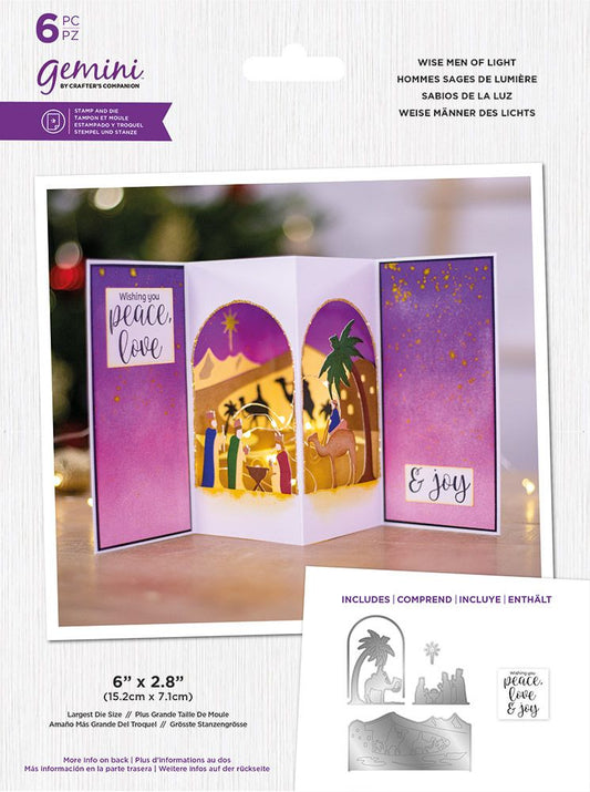 Gemini - Stamp & Die - Scenes of Light collection - Wise Men of Light