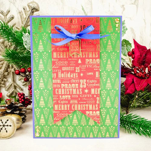 Festive Foiled Cardstock Megabuy