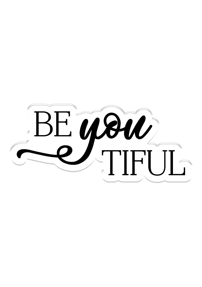 Crafters Companion Clear Acrylic Stamp - Be You Tiful