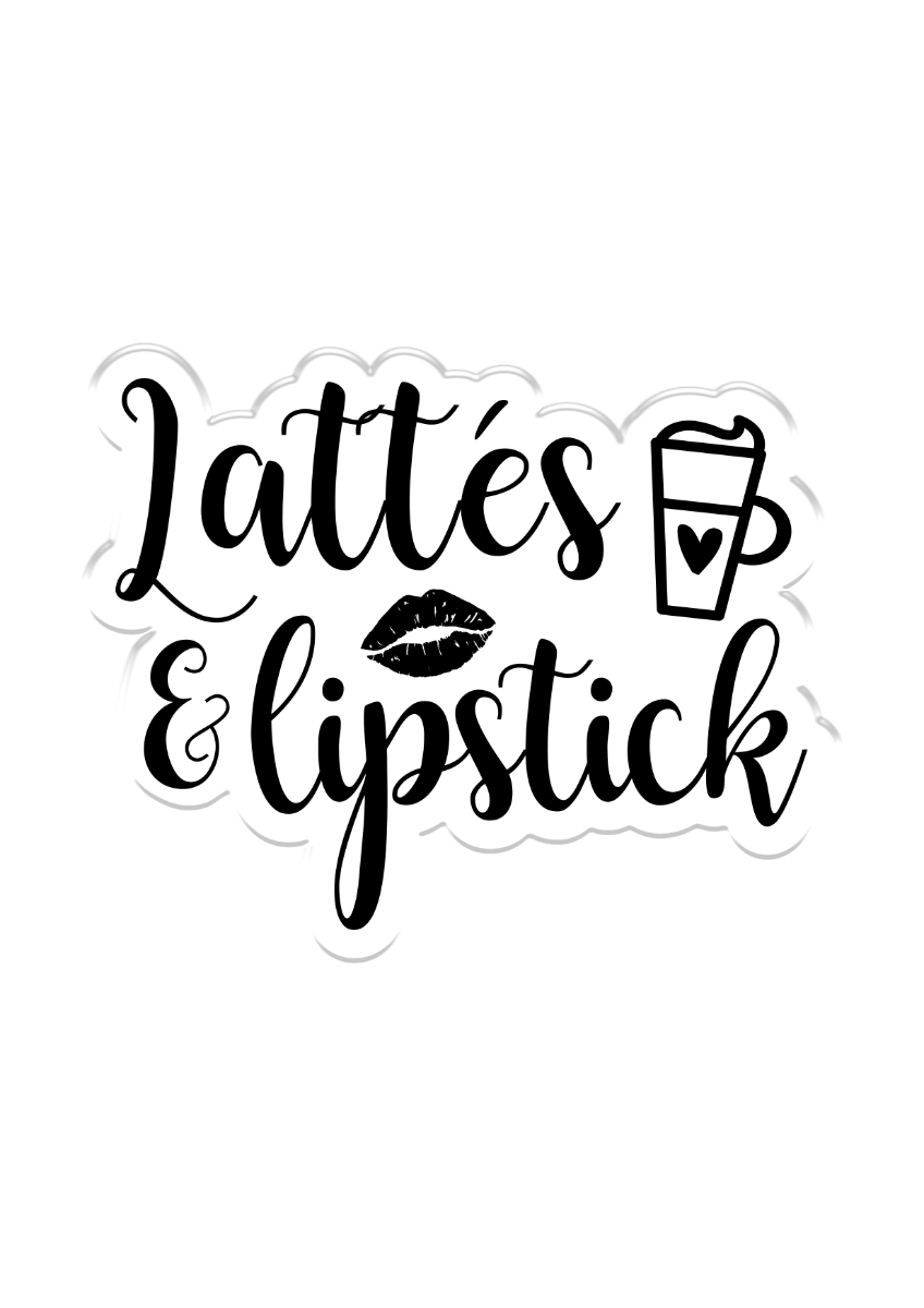 CC - Clear Acrylic Stamps - Lattes & Lipstick