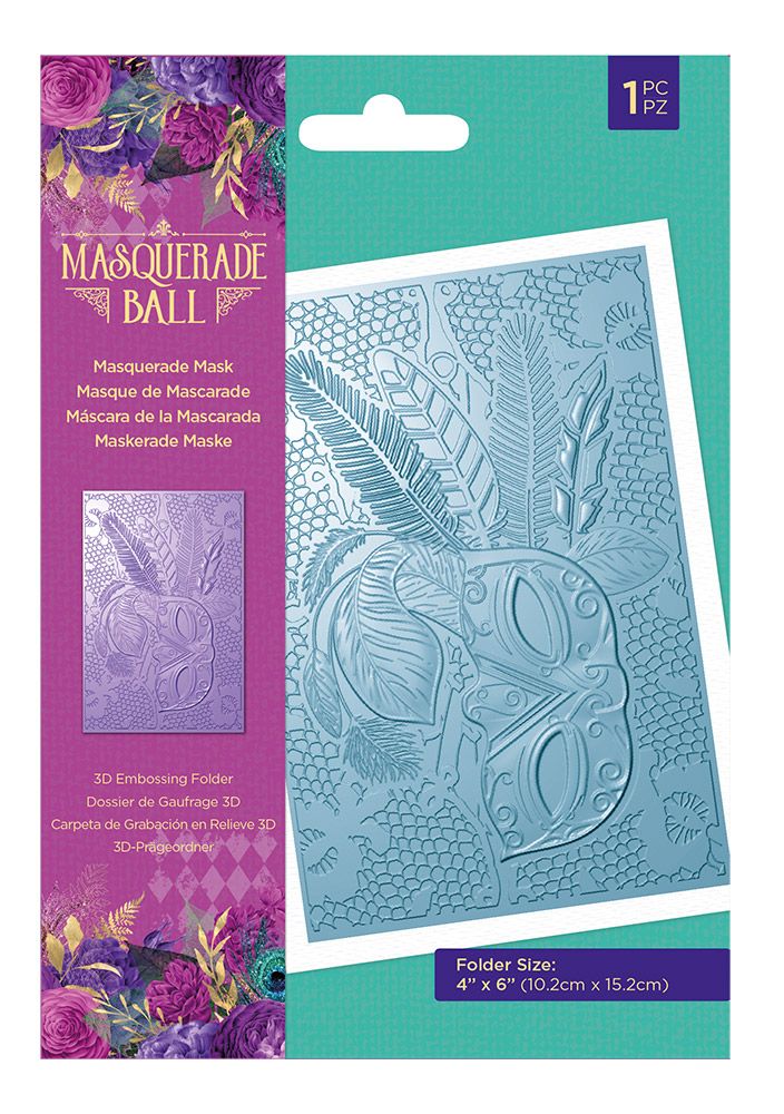 Masquerade Ball - 3D Embossing Folder - Masquerade Mask