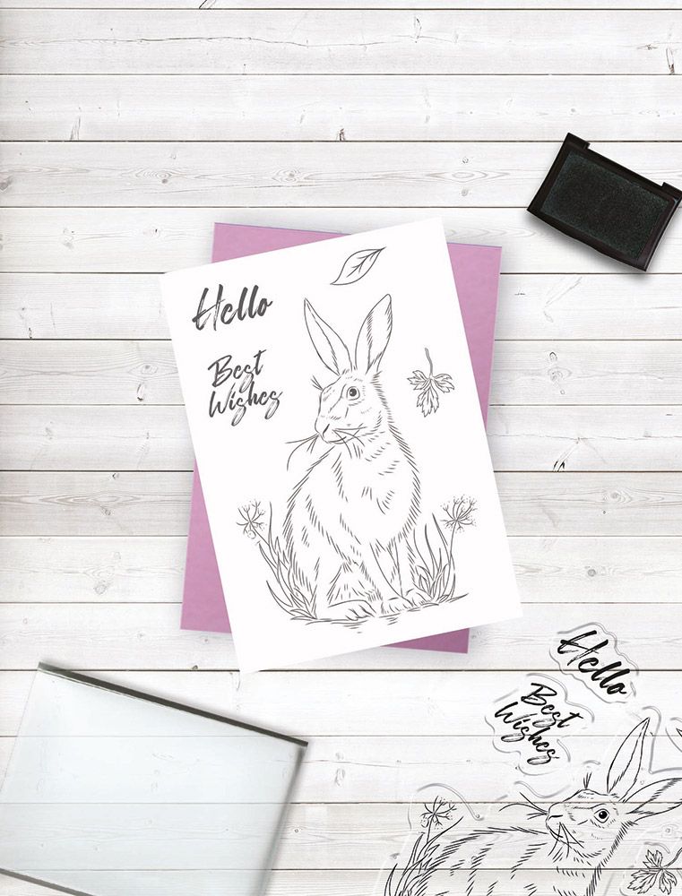 Crafters Companion Photopolymer Stamp - Meadow Hare