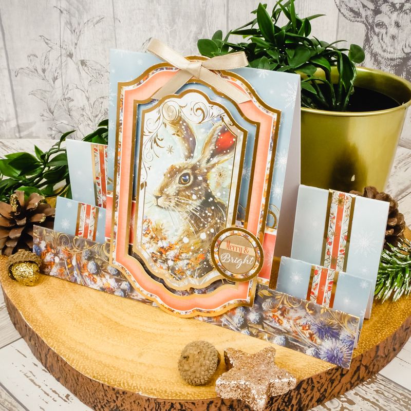 Meadow Hares at Wintertime Luxury Topper Collection