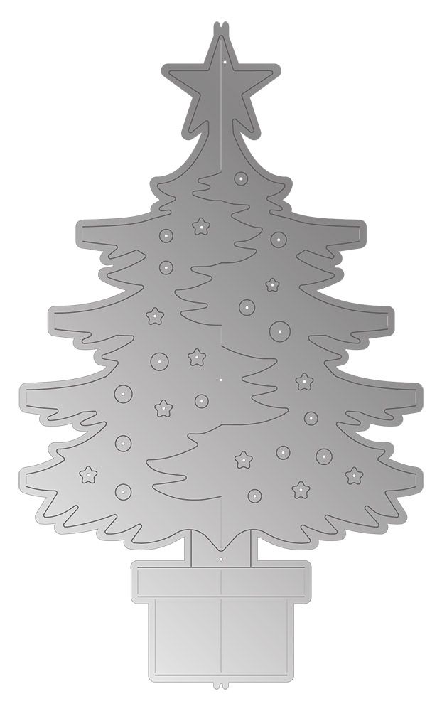 Gemini - Create A Card - Christmas Pop Out - Festive Christmas Tree