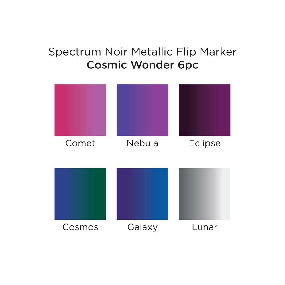 Spectrum Noir - Metallic Flip Marker - Cosmic Wonder - 6pc Set