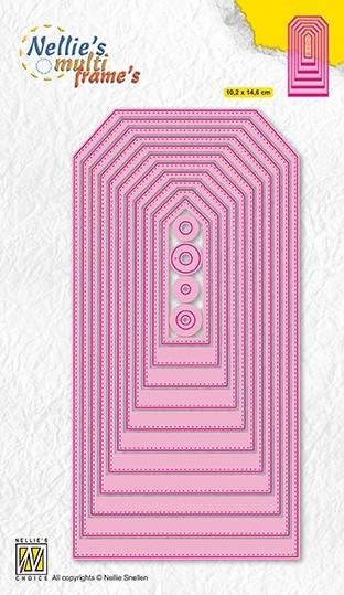 Nellie's Choice - Multi Frame Dies Stitched Straight Tag-2