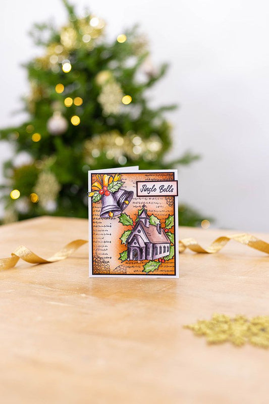 Crafters Companion - Clear Acrylic Stamp - Church at Christmas