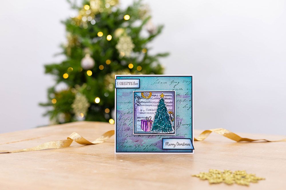 Crafters Companion - Clear Acrylic Stamp - Under the Christmas Tree