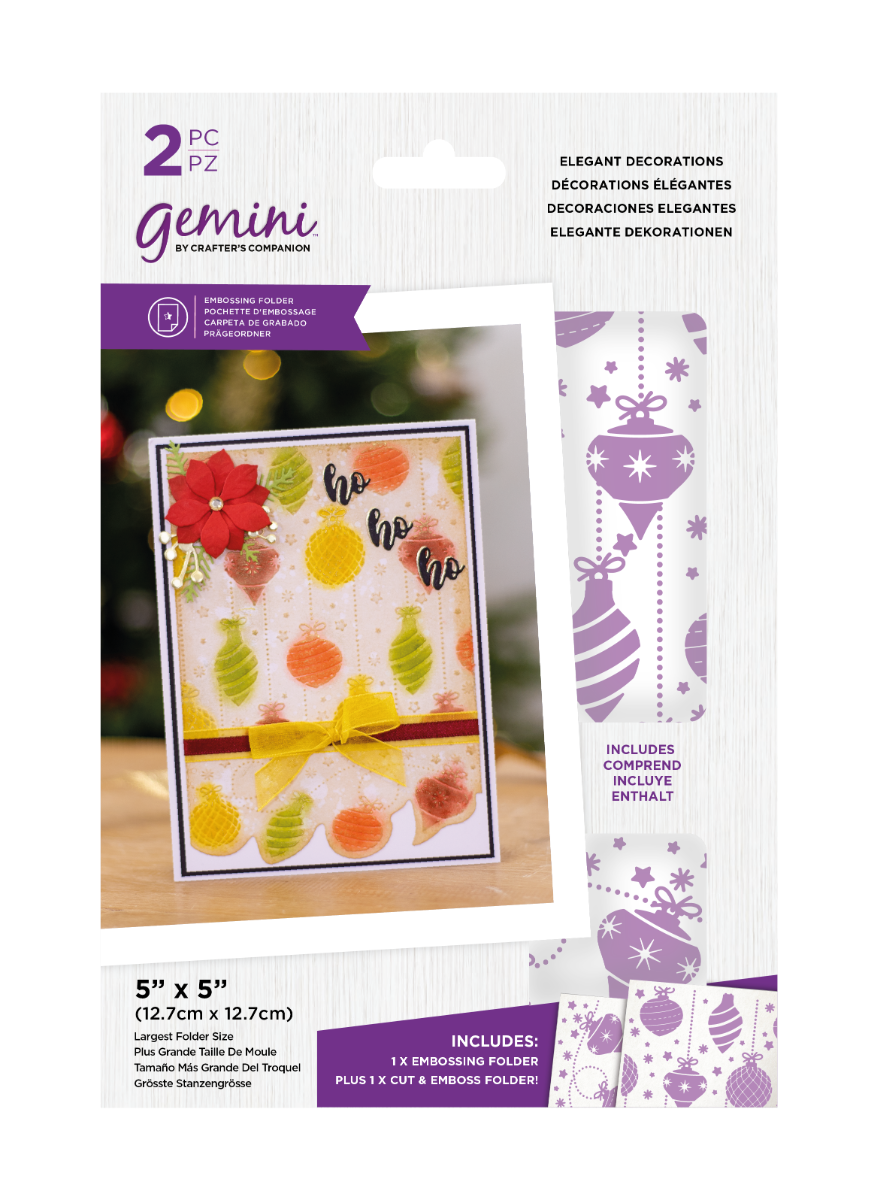 Gemini - Embossing Folder Duo - Elegant Decorations