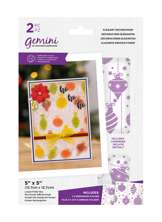 Gemini - Embossing Folder Duo - Elegant Decorations