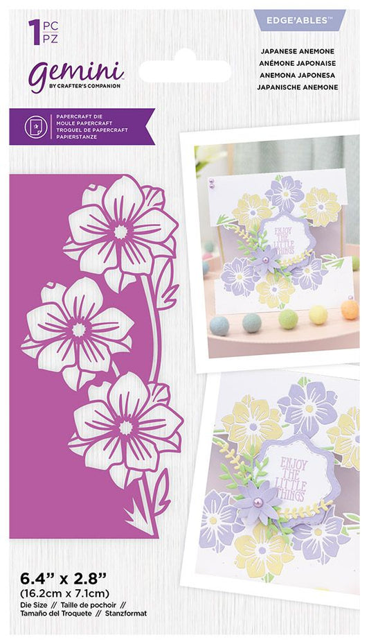 Gemini Modern Edgeables Die - Japanese Anemone