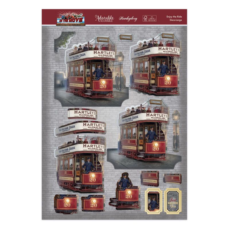 On the Move Deco-Large Set - Enjoy the Ride