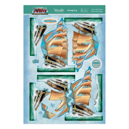 On the Move Deco-Large Set - Life on the Ocean Waves