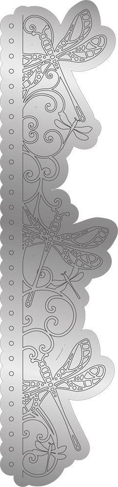 Gemini Edgeable Timeless Border Die - Dancing Dragonflies