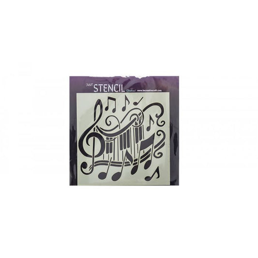 Be Creative 7x7 Stencil Musical Notes
