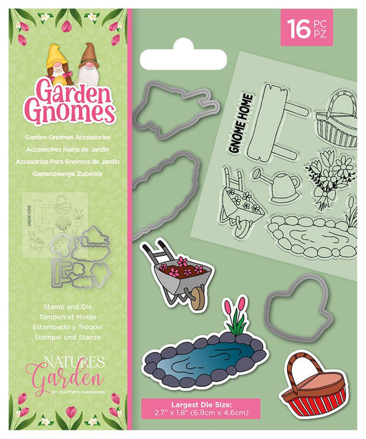 Natures Garden - Garden Gnomes Stamp and Die - Garden Gnomes Accessories