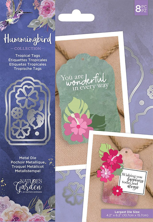 Natures Garden Hummingbird Metal Die â€“ Tropical Tags