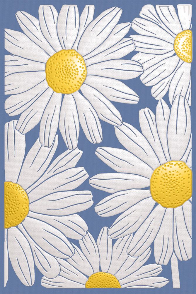 Natures Garden Delightful Daisies 3D Embossing Folder - Daisy Meadow