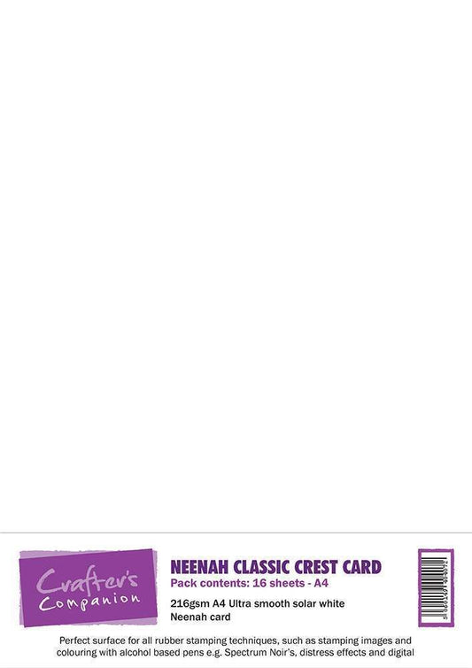 Neenah Classic Crest Card Pack - A4 Solar White 16 Pack