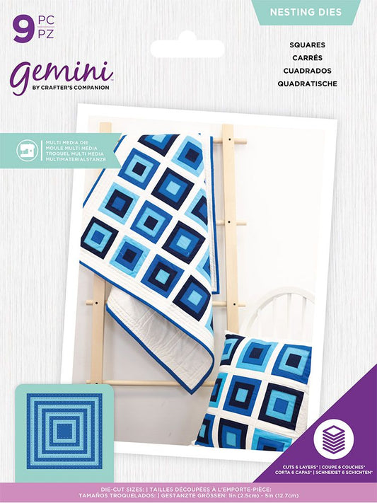 Gemini - Multi Media Die - Nesting Squares