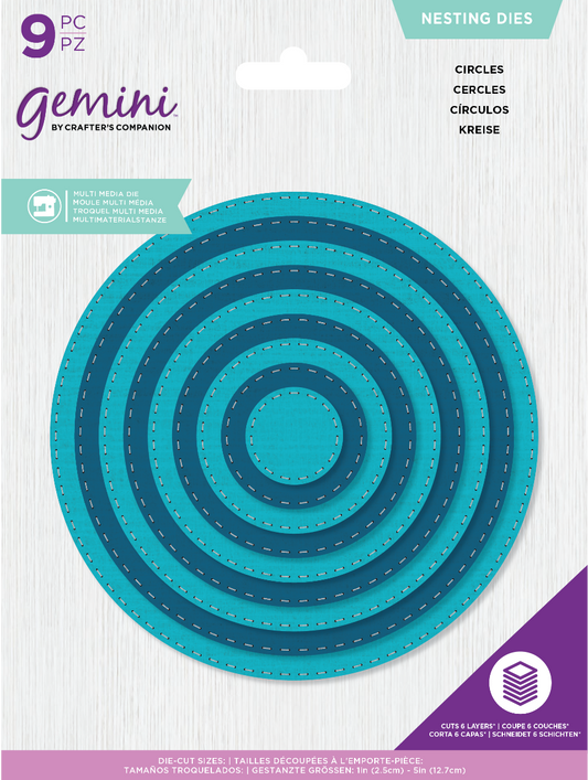 Gemini - Multi Media Die - Nesting Circles