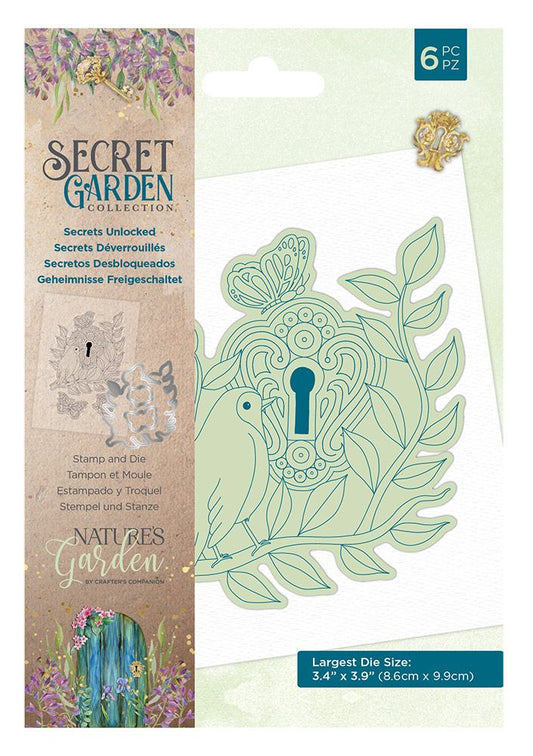 Natures Garden - Secret Garden - Stamp and Die - Secrets Unlocked