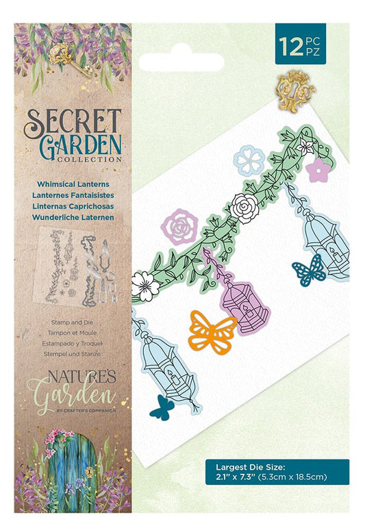Natures Garden - Secret Garden - Stamp and Die - Whimsical Lanterns