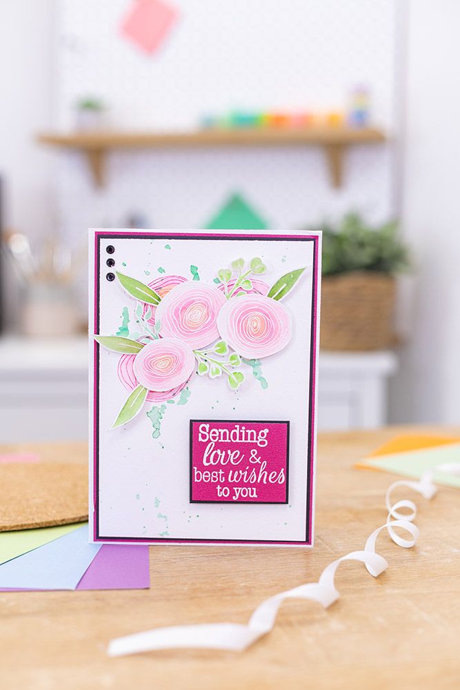 Clear Acrylic Stamp - Divine Rose - 8pc Set