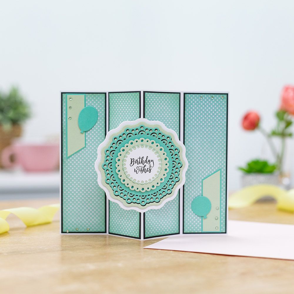 Gemini Ornate Pop Out Create a Card Die - Grande Circle