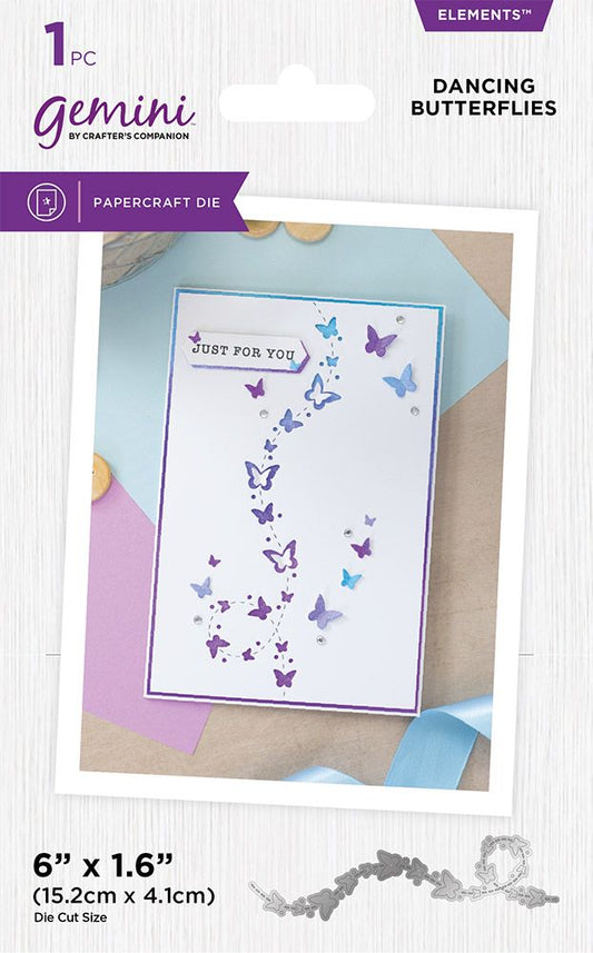 Gemini Confetti Border Elements Die - Dancing Butterflies