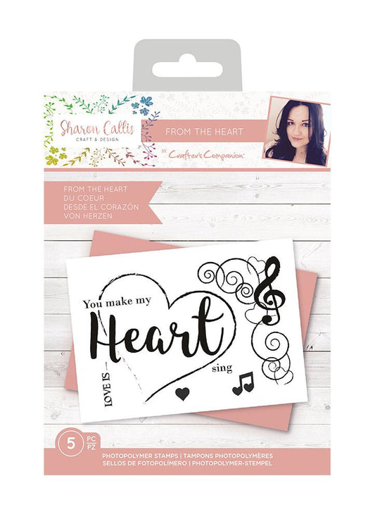 Sharon Callis - A6 Photopolymer Stamp - From the Heart